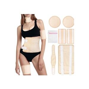 TEXUULE 7 Pcs Castor Oil Pack Wrap Washable & Reusable Castor Oil Pack Adjust...